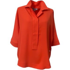 Perlavera orange blouse